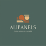 alipanels logo with earthy color palette